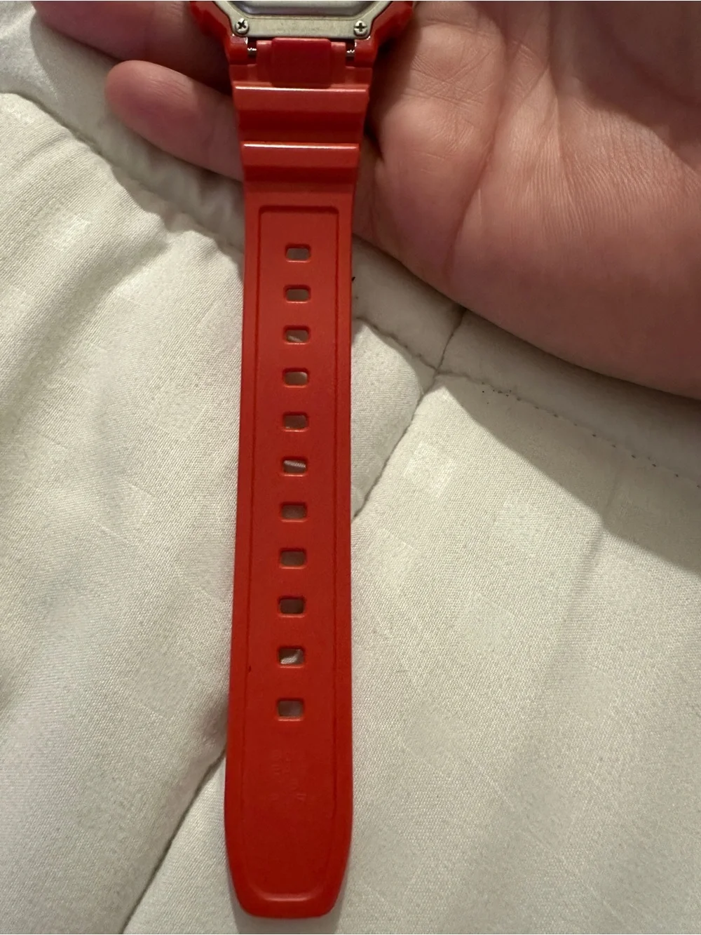 Casio F108WH Red Digital Watch Mens Alarm Stopwatch Water Resistant